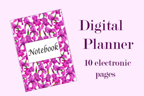 Digital Watercolor Planner A5 and Illustrations