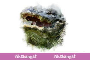 Florida Alligator Watercolor Art and Illustrations