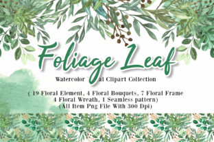 Foliage Leaf Watercolor Illustration