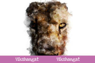 Lion King Watercolor Art Illustrations
