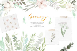 Watercolor Greenery Eucalyptus Set Illustrations