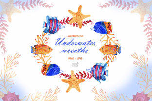 Watercolor Underwater Cliparts and Illustrations